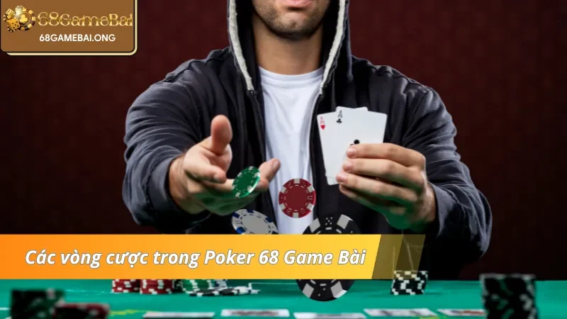 Các vòng cược trong Poker 68 Game Bài